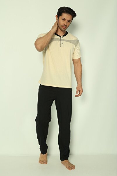 Ayans Pijama Καλοκαιρινό Σετ Ανδρικών Πιτζάμες Combed Cotton (Suprem).