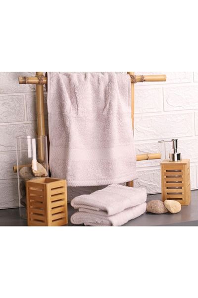 Bambum Cindy - 3-Piece Microcotton Hand Towel Stone 30x50cm