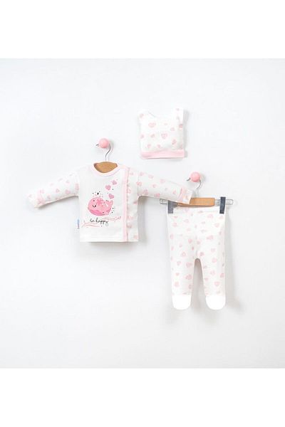 DERİNBEBE 6-Piece Baby Birth Set - Hospital Exit, Baby Care Backpack, Carrycot, Blanket, Socks, Wipes Set