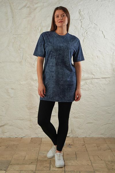 LİVE SPORT Γυναικείο τουνίκ Oversize με μοτίβο γραβάτας που πλένεται με οξύ