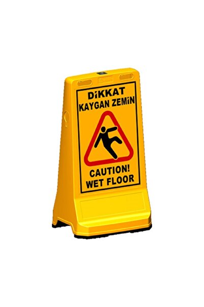Evelux Ultra Levhalı Reklam Dubası ( Ikiyönde Uyarı ) - (DİKKAT KAYGAN ZEMİN)