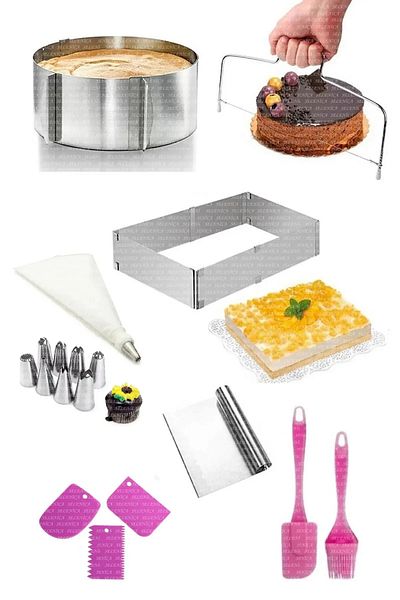 Seyese Round and Rectangular Clamp Cake - Baking and Decorating Mold Set