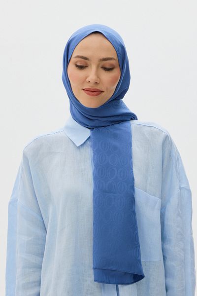 Mira İpek Şal Becca cu model jacquard strălucitor