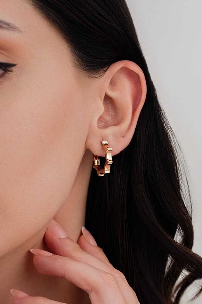 LUCİ LONTANE Sun Motif Earrings