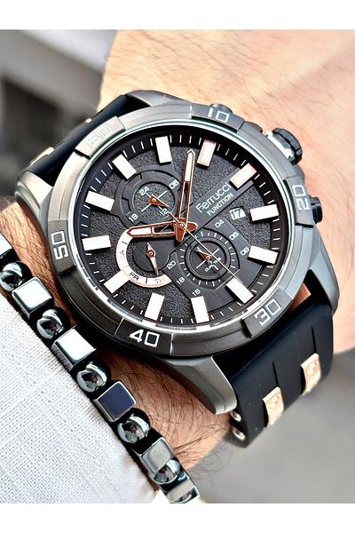 Ferrucci Function Fcf.03303Fs Silicone Cord Men's Wristwatch