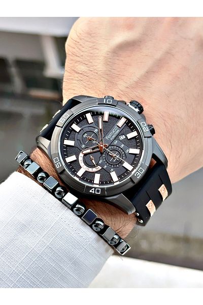 Ferrucci Function Fcf.03303Fs Silicone Cord Men's Wristwatch