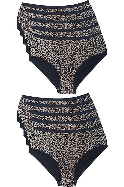 Bluence Σλιπ Lepoar εμπριμέ ψηλόμεσο Lycra βαμβακερό Bato 10 τεμαχίων
