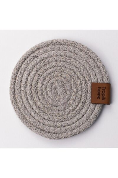 Tropikhome Hasır Bardak Altlığı Tekli 12 cm Dekoratif Fincan, Bardak, Kupa, M...