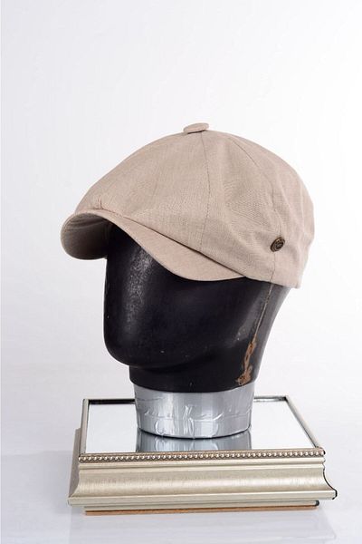 mercantoptan 100% Cotton Summer Model English 8 Piece Cap Hat