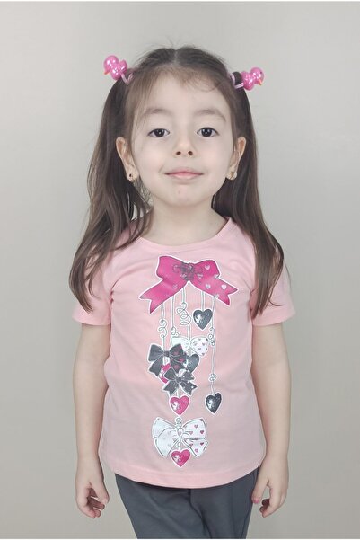 Bluence Κοριτσίστικο βαμβακερό ροζ μπλουζάκι