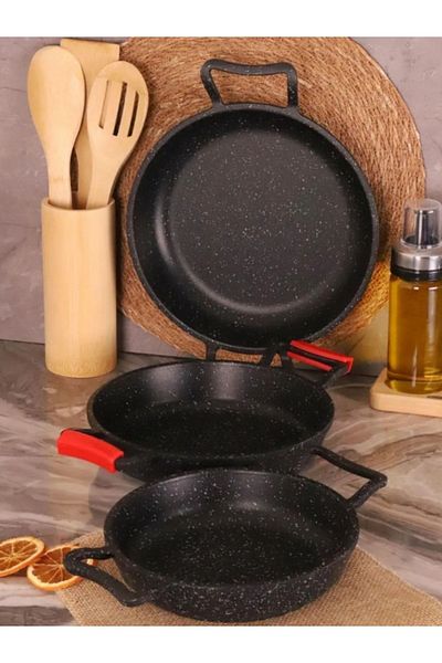 Bambum Diez - 3-Piece - Sahan - Pan Set Black (18-20-22CM)