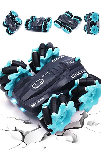 Mofy Baby Uzaktan Kumandalı Işıklı Çok Yönlü Drift Tekerlekli Dublör Akrobat Araba Stunt Drift Car