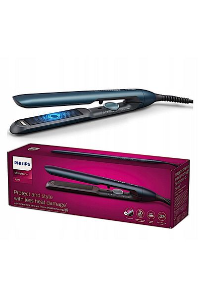 Philips مكواة فرد الشعر من الجيل الجديد مع لوحة زيت الأرغان السيراميكية والأيونات