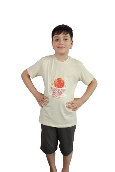 Bluence Tricou galben din bumbac pentru băieți Garson Kid