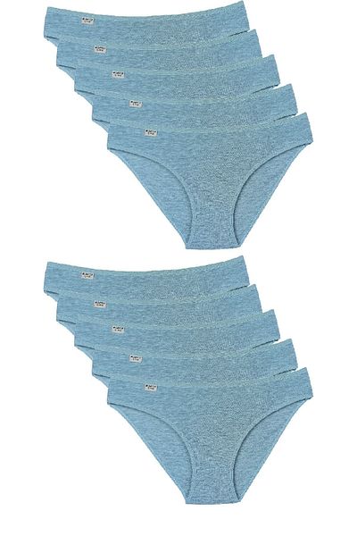 Bluence Large Size Women's 10 Pack Lycra Slip Panties