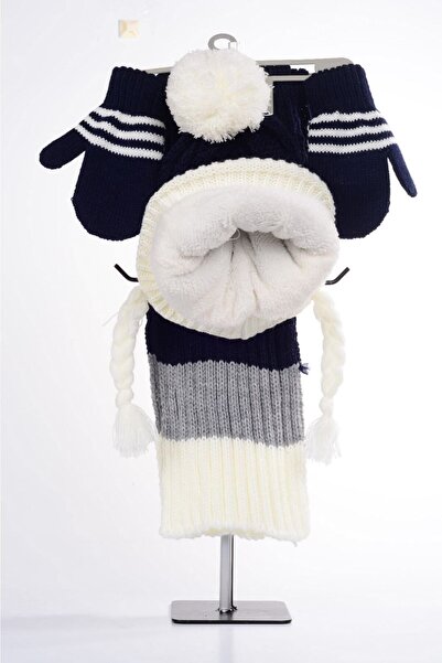 mercantoptan 1-4 роки 3-комплект дитячих шарфів, шапок і рукавичок