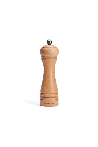 De Buyer 18 cm Wide Wooden Spice Mill