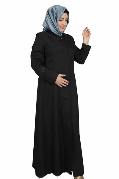 Bluence Top coat cu fermoar detaliat cu guler negru pentru femei