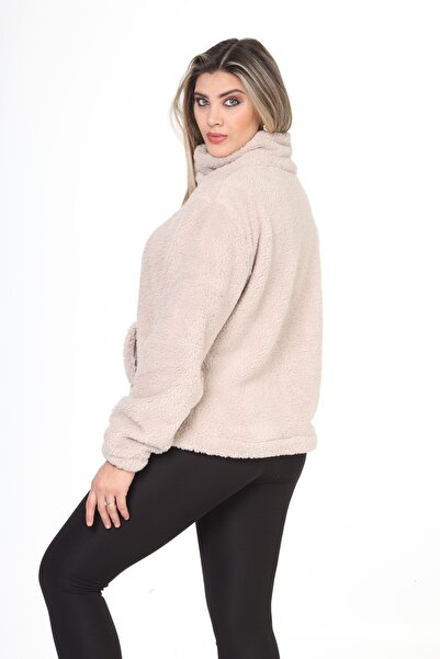 Bluence Women's Wellsoft Soft Zippered Plush Coat