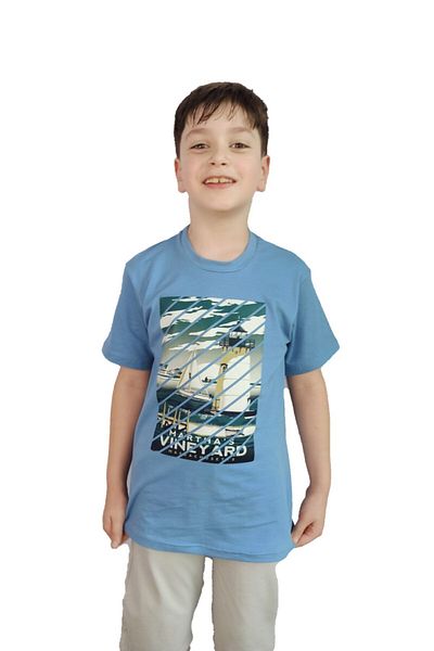 Bluence Blue Boy Waiter Children's Cotton T-shirt