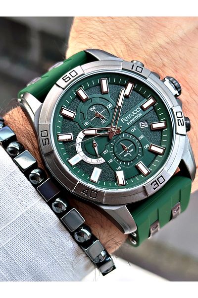 Ferrucci Function Fcf.03303Fs Silicone Cord Men's Wristwatch
