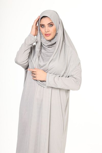 Bluence Rochie hijab dintr-o bucată, ușor de purtat, cu husă de transport ca cadou