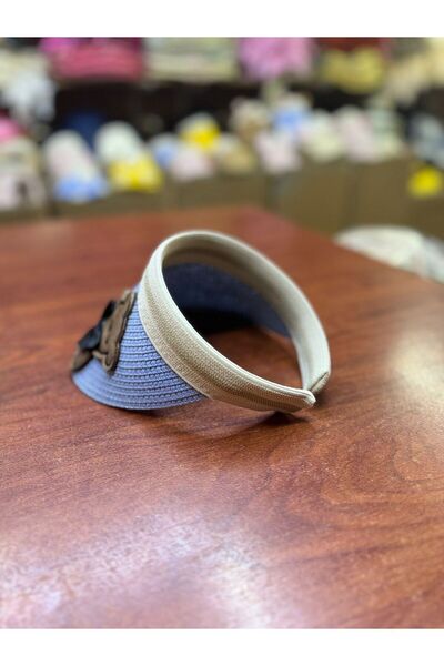 mercantoptan Дитячий солом'яний капелюх із козирком для захисту від сонця