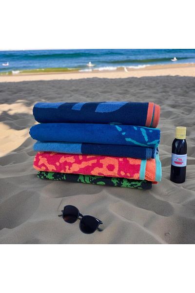 T.Concept LL Bean 175 cm Colorful Cotton Beach Towel