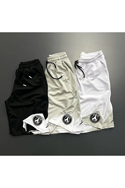 TEKSTİLCİM Basketball Printed Mesh Sports Shorts - Triangle Detailed Jr (3 Pack)