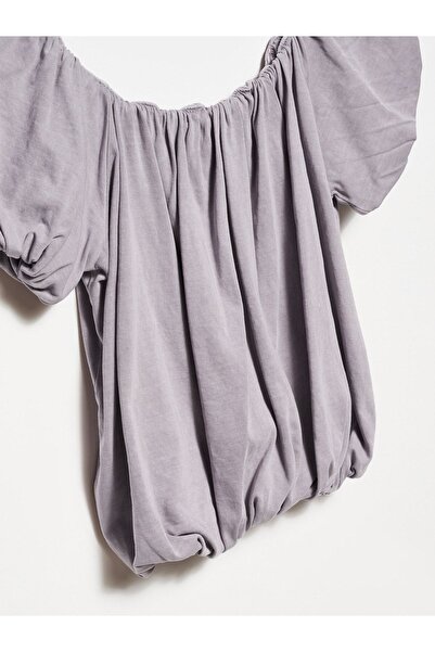 Dilvin 20660 Washed Top-Grey