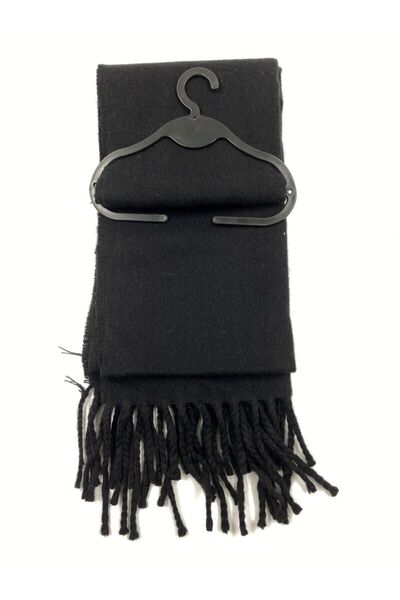 mercantoptan Ανδρικό μαύρο κασκόλ Kaşkol