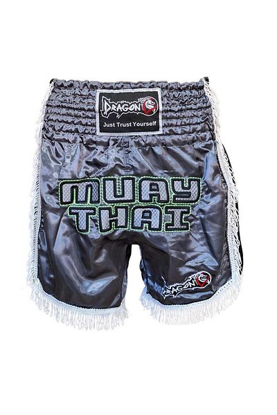 Dragondo شورت MT3020 Apache Muay Thai - مزين بشراشيب