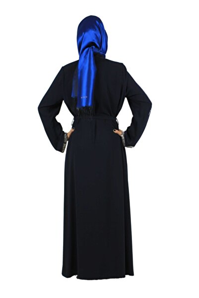 Bluence Arm Stoned Zippered Navy Blue Ferace Spring