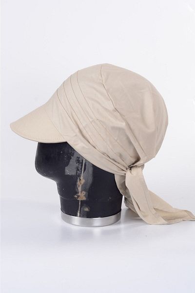 mercantoptan Women's Safari Tie-Up Scarf with Brim Bandana Beach Hat