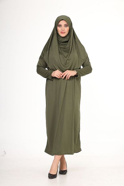 Bluence Rochie hijab dintr-o bucată, ușor de purtat, cu husă de transport ca cadou