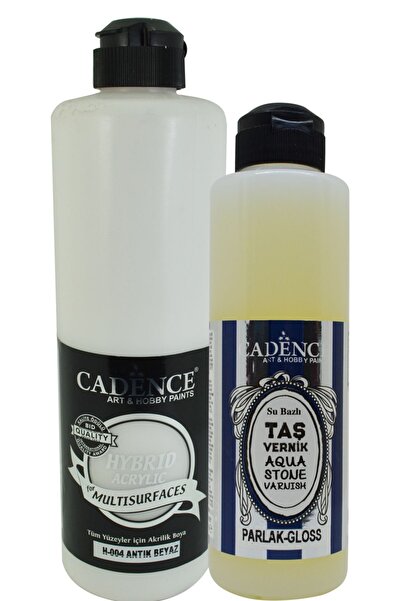 Cadence Multisurfaces H-004 Antik Beyaz 500 ml+ Taş Vernik 250 ml