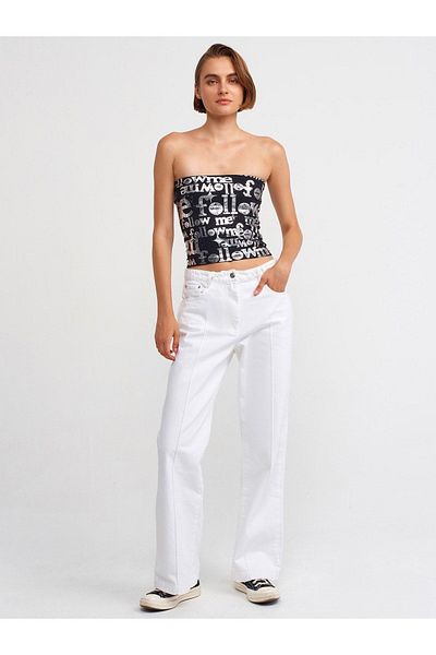Dilvin 71010 Basic Trousers-White