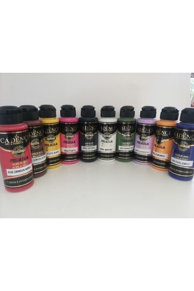 Cadence 10 Adet 120 ml Akrilik Boya