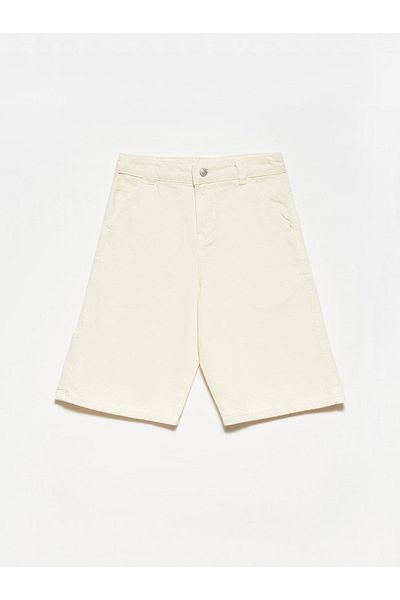 Dilvin 70990 Bermuda Shorts-ecru