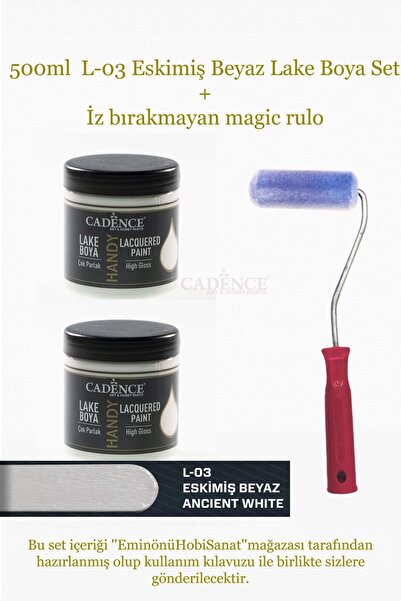 Cadence Boya Cadence Handy Lake -l_03 Eskimiş Beyaz 500ml Vernik Gerektirmeye...