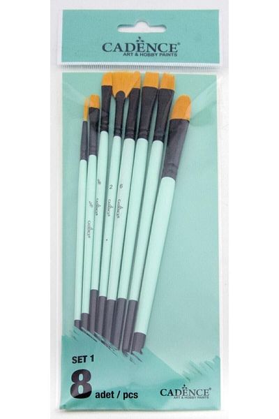 Cadence Boya Oil And Acrylic Paint 8 Piece Brush Set