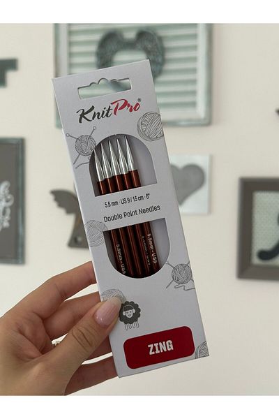 KnitPro Κάλτσες Zing 5,5 mm - Πακέτο 5 15 cm