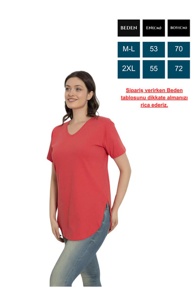 Trendbade Butik Γυναικείο T-shirt Donex με λαιμόκοψη V