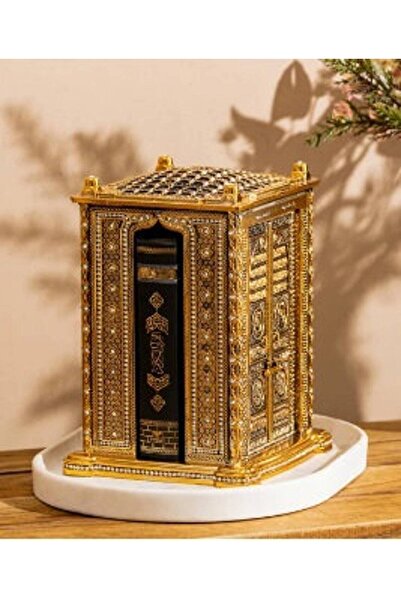 İPEK NEŞRİYAT İPEK HEDİYELİK 3 Kutsal Kapılı Kur'an-ı Kerim, Kabe Tasarımlı K...