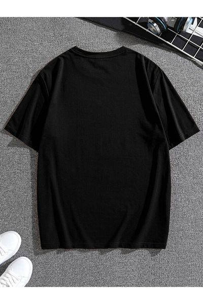modaberry Vintage T-Shirt 1981 - Μαύρο εμπριμέ κοντό μανίκι με λαιμόκοψη