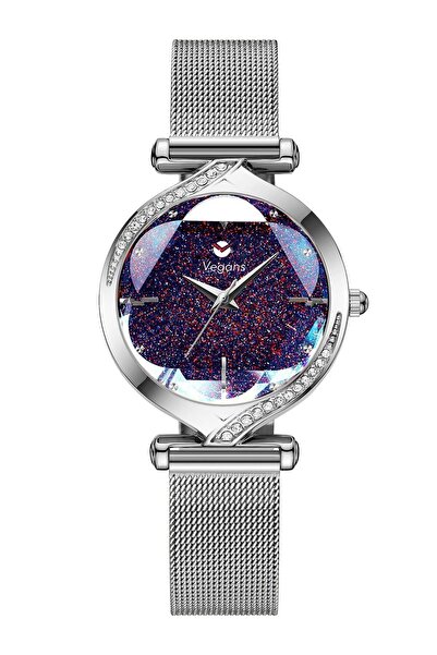 Vegans 2218 Çelik Hasırlı Kadın Kol Saati
