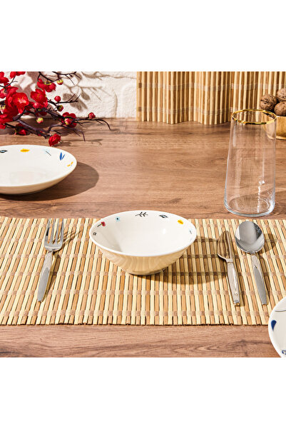 Tulü Porselen 14 cm Colorful Tulle Porcelain Fiore Bowl