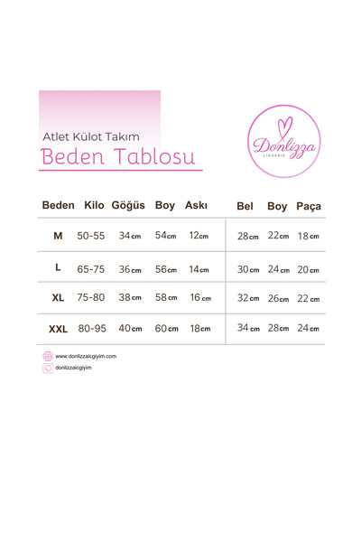 DONLİZZA Atlet Külot Takım Gri Renk