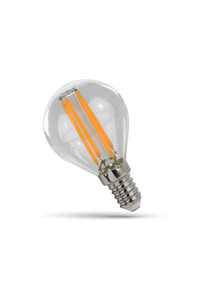 MECRA TEKSTİL Orbus E14 Pc45 Sarı Işık Amber Avize Led Ampul