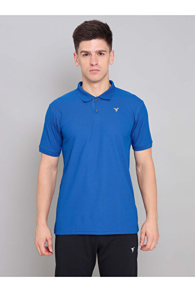 Technosport By Styli Logo Detail Regular Fit Pique Polo